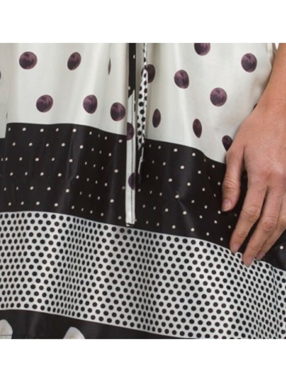 WHITE CLOSET Sleeveless Polka Dot Short Mini Dress - Picture 4 of 4